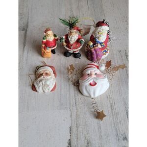 Santa Claus variety gift sack mistletoe star Bell unique ornament Xmas set
